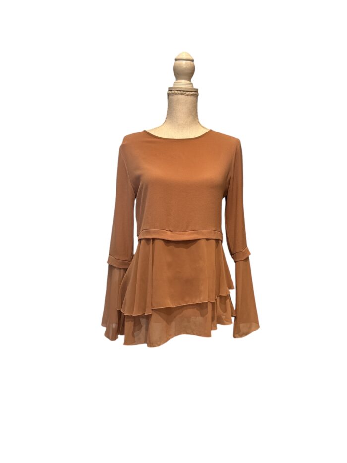 Blusa marrone taglia 42 Kaos