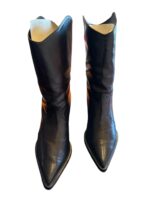 Aldo Castagna stivali texani neri num. 39