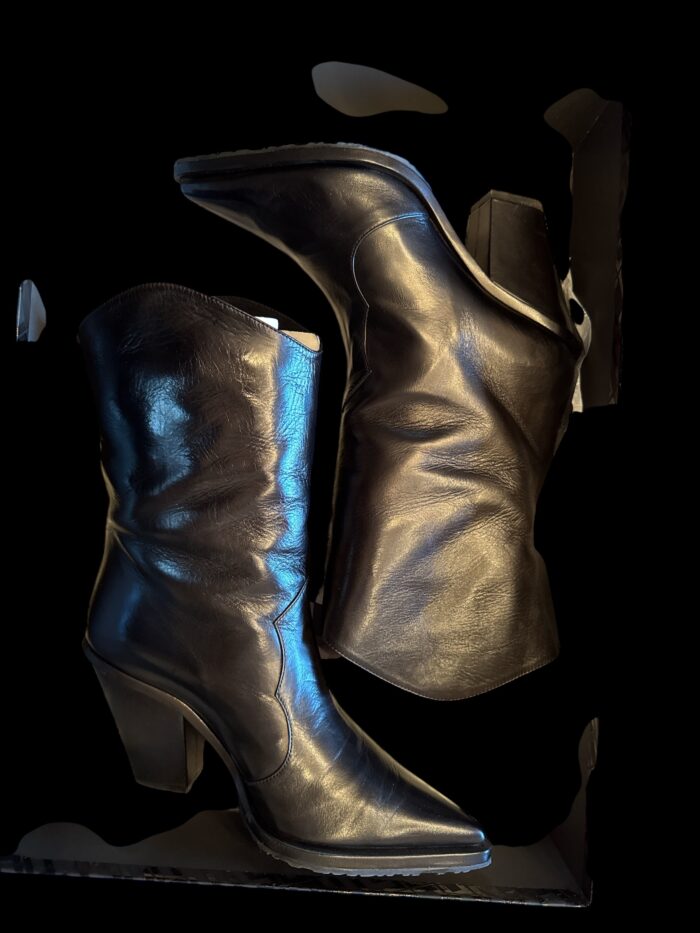 Aldo Castagna stivali texani neri num. 39