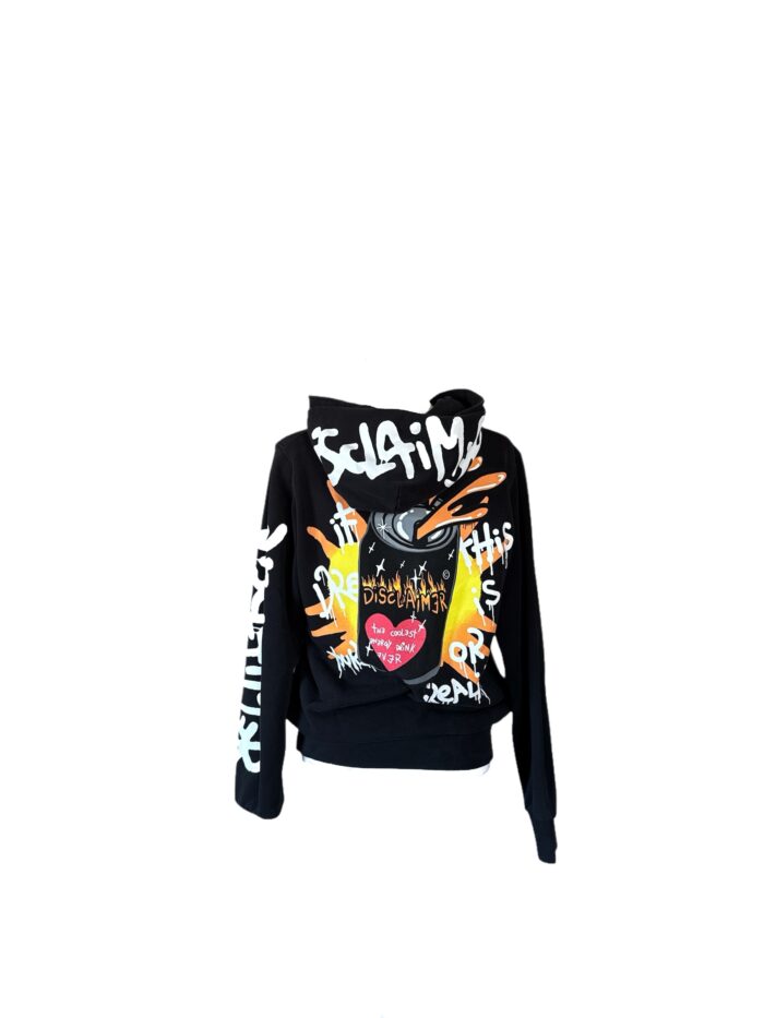 Disclaimer Felpa con cappuccio taglia S