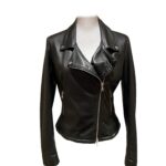 Elevenone Giacca in pelle nera Taglia M