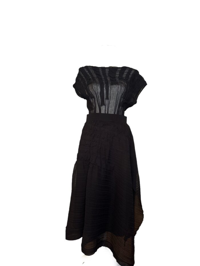 Cpò completo con gonna nero taglia L