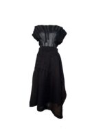 Cpò completo con gonna nero taglia L