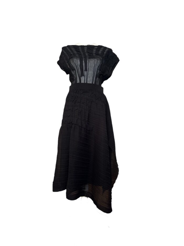 Cpò completo con gonna nero taglia L