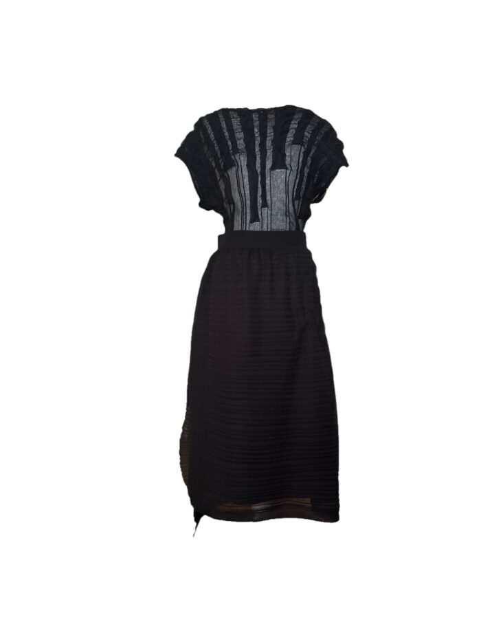 Cpò completo con gonna nero taglia L