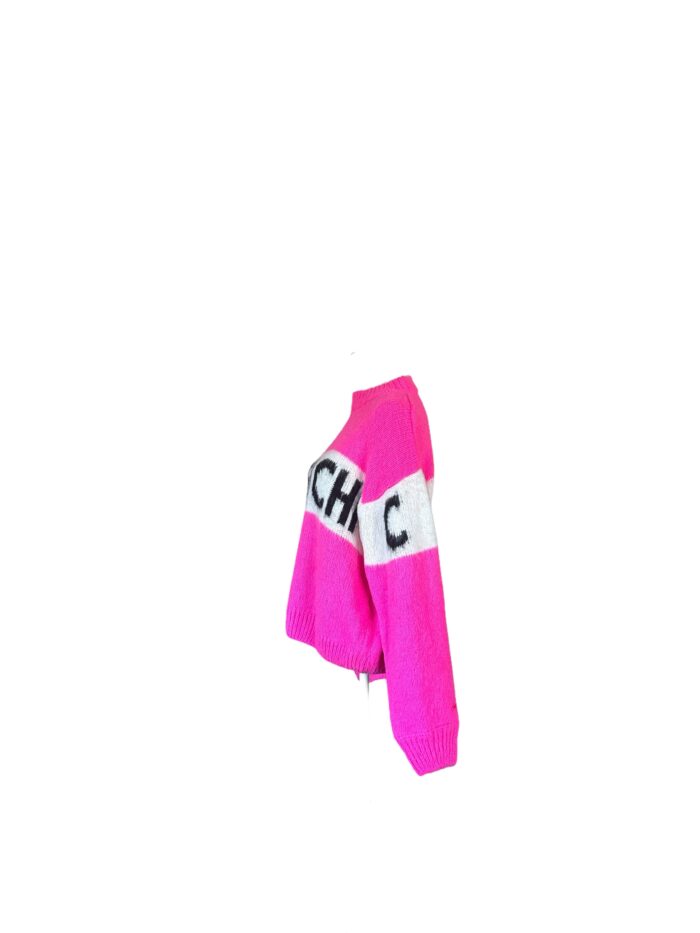 Maglione MC2 Saint Barth Fucsia "Après Chic" Après-Ski Collection Tg. L